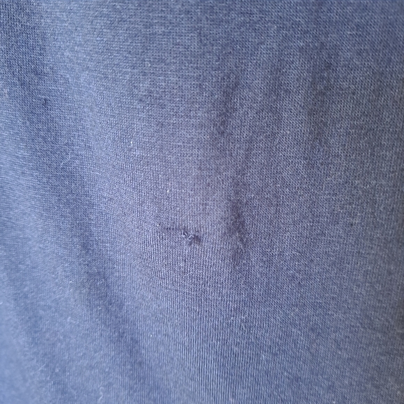 Talbots Size Medium Tunic Top Navy w Red/Cream Accents - Picture 6 of 10